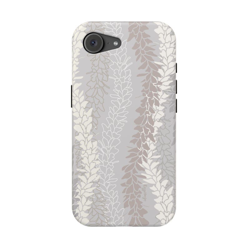 MagSafe White Ginger Lei iPhone 17 Case | Dual Layer Hawaiian Floral Phone Cover | Hand Illustrated Tropical Design image 17