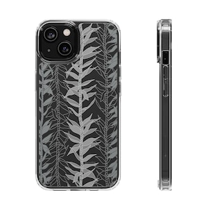 Ti Leaf Lei CLEAR Phone Case for Apple iPhone or Samsung Galaxy, Hawaii Design by Local Artist