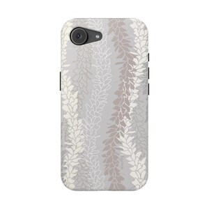 MagSafe White Ginger Lei iPhone 17 Case | Dual Layer Hawaiian Floral Phone Cover | Hand Illustrated Tropical Design image 14