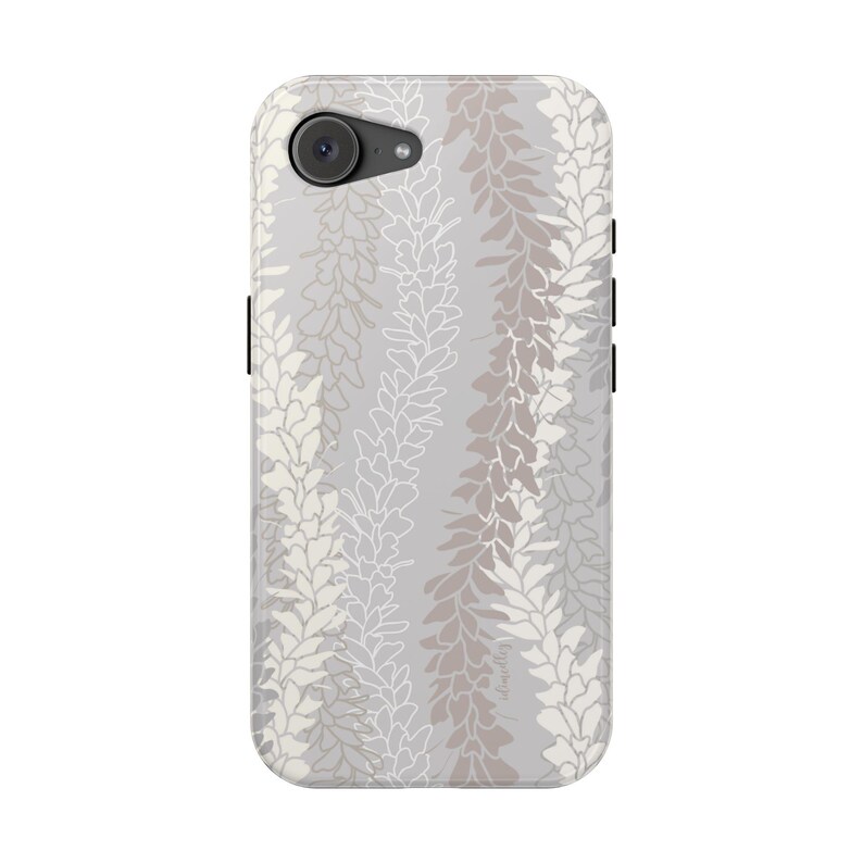 MagSafe White Ginger Lei iPhone 17 Case | Dual Layer Hawaiian Floral Phone Cover | Hand Illustrated Tropical Design image 14