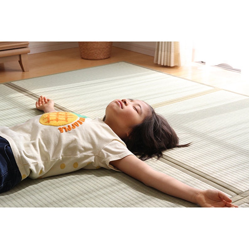 Japanese Tatami Mat Made of Organic Rush Grass 100 Square Etsy