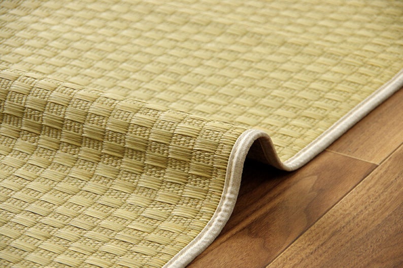 New Japanese Tatami Mat Flooring Natural Materials Checkered Etsy