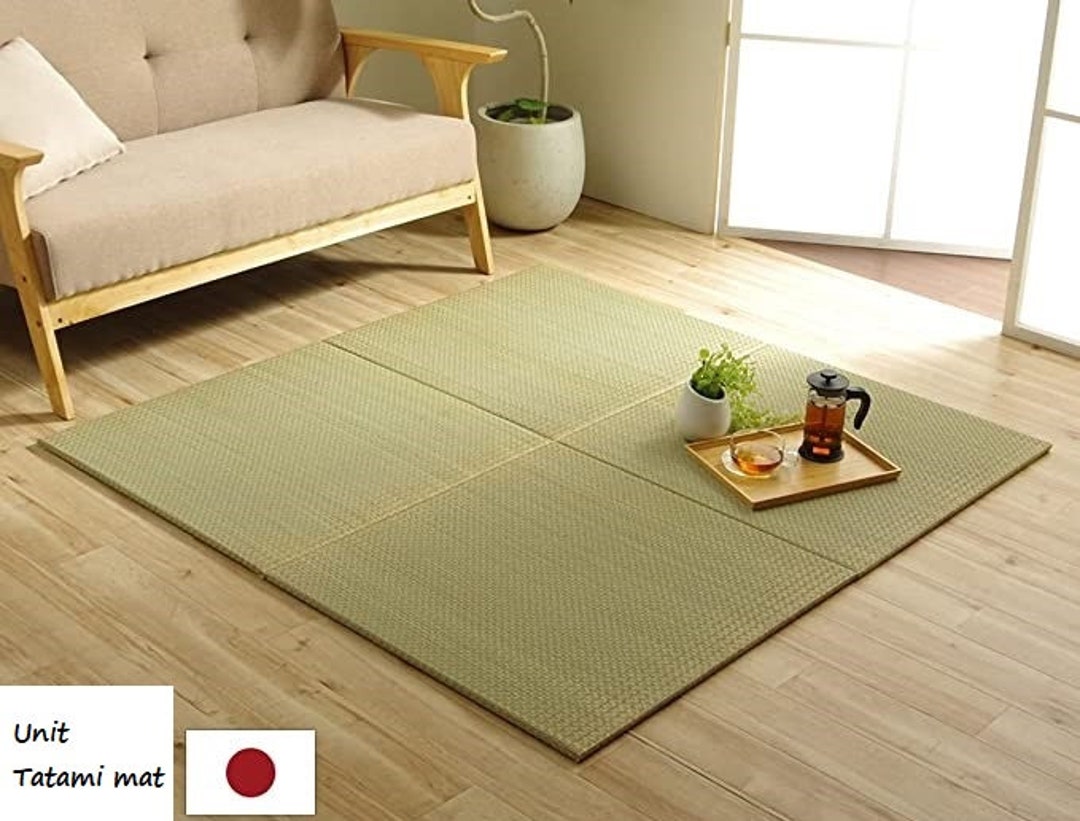 Japanese Tatami Mat Flooring Square Unit 27.5 X 27.5inch Handmade by