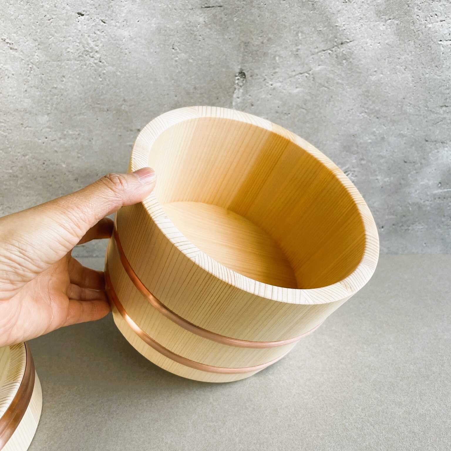 Japanese Wooden Rice Container Made of Natural Cypress Sawara Etsy