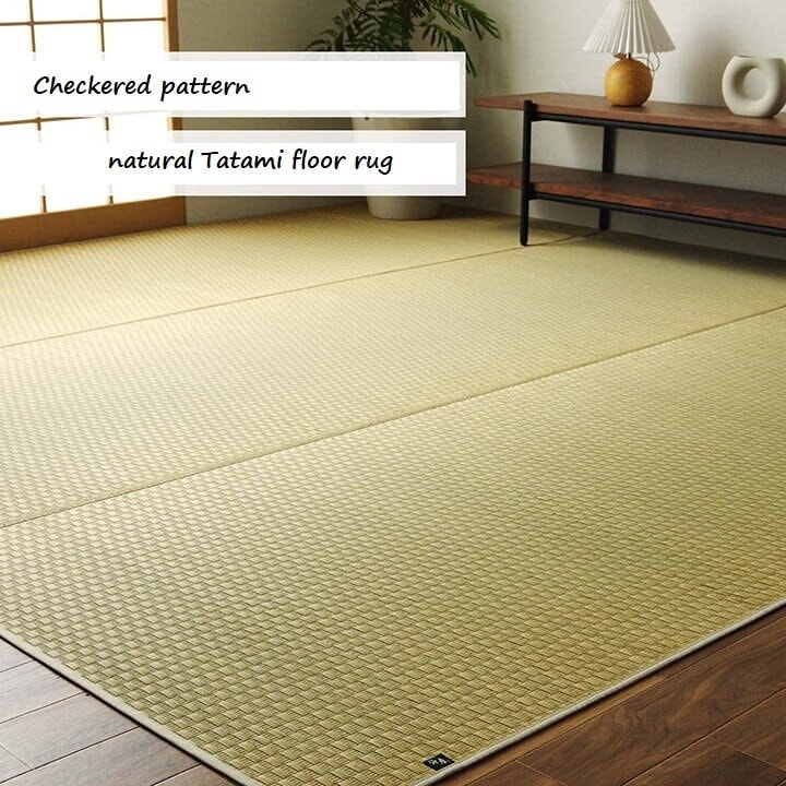 New Japanese Tatami Mat Flooring Natural Materials Checkered