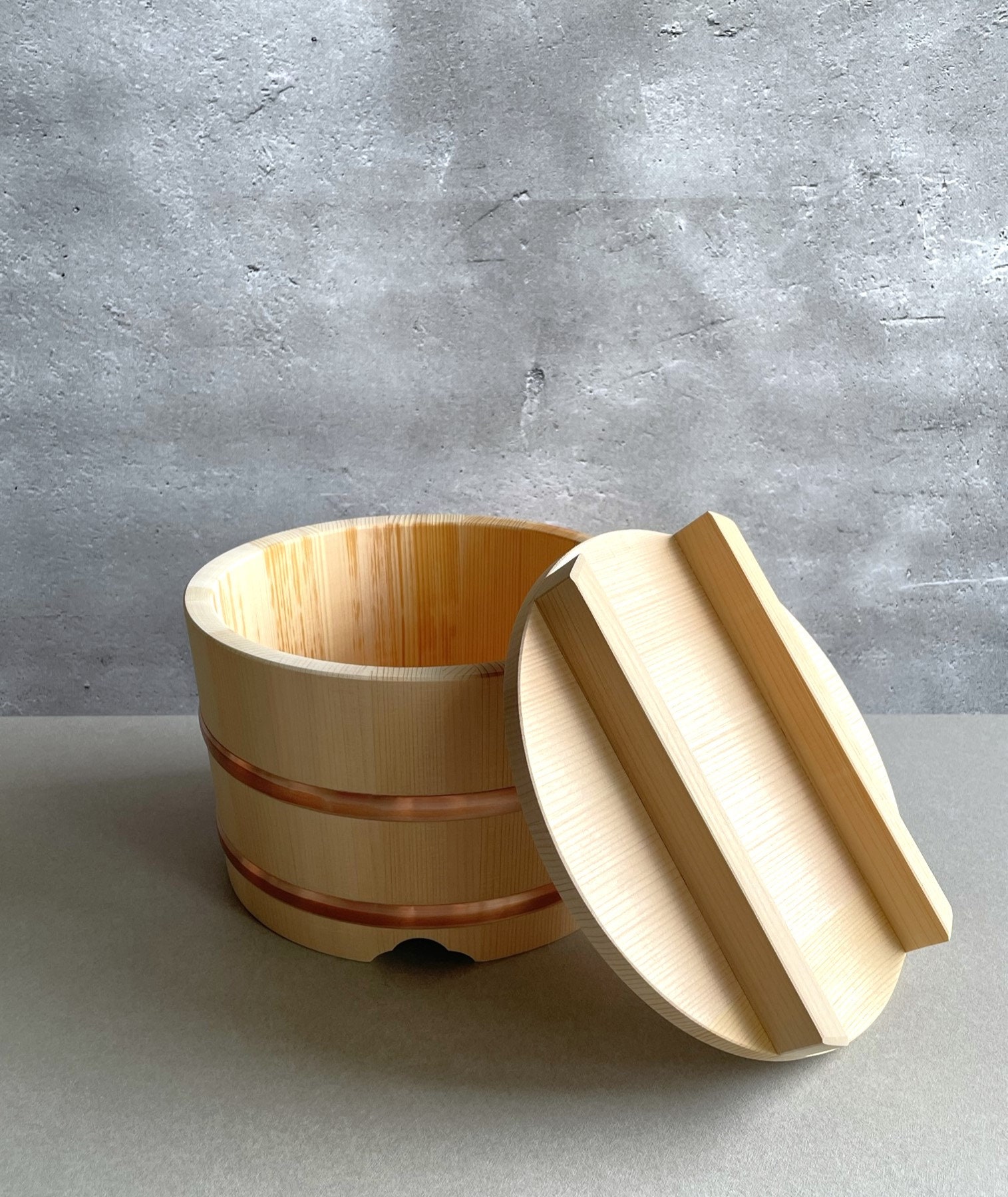 Japanese Wooden Rice Container Made of Natural Cypress Sawara Etsy