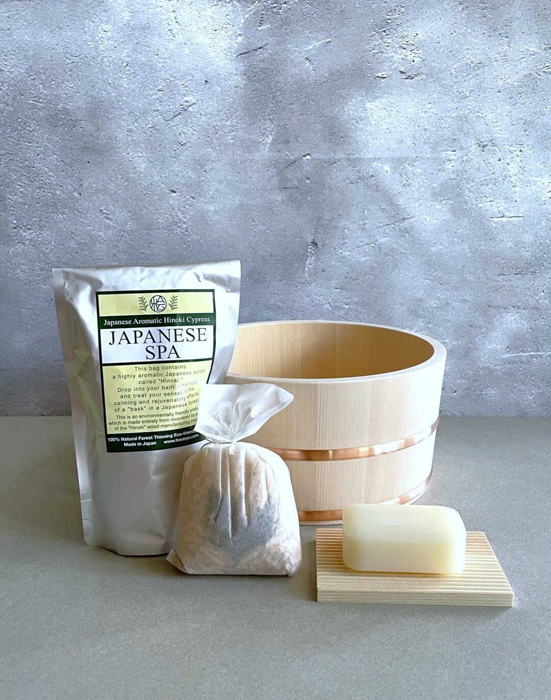 Set of Hinoki Cypress Bath Accessories Handy Bucket Hinoki Etsy
