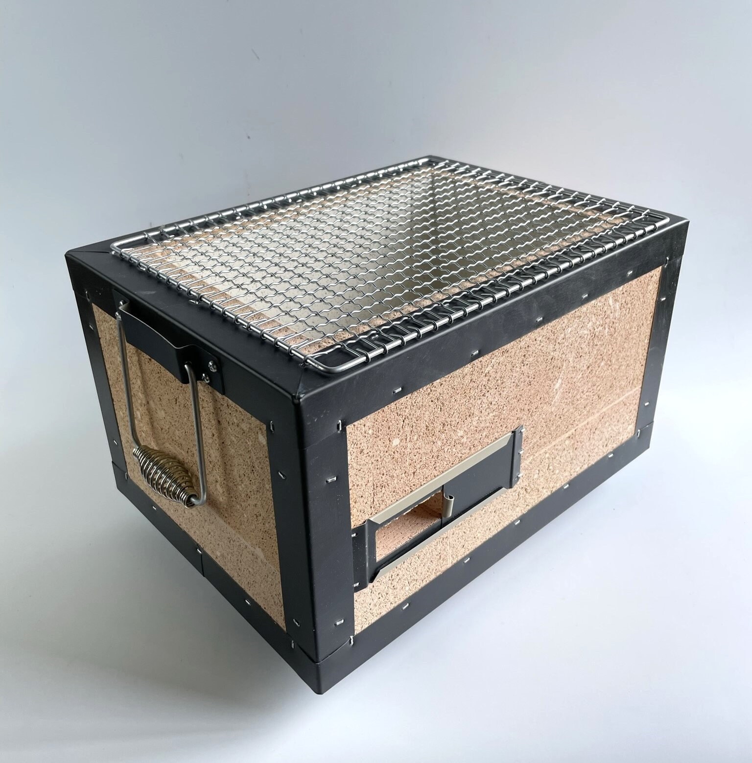 Portable BBQ Table Top Grill Hibachi Made of Diatomite Etsy