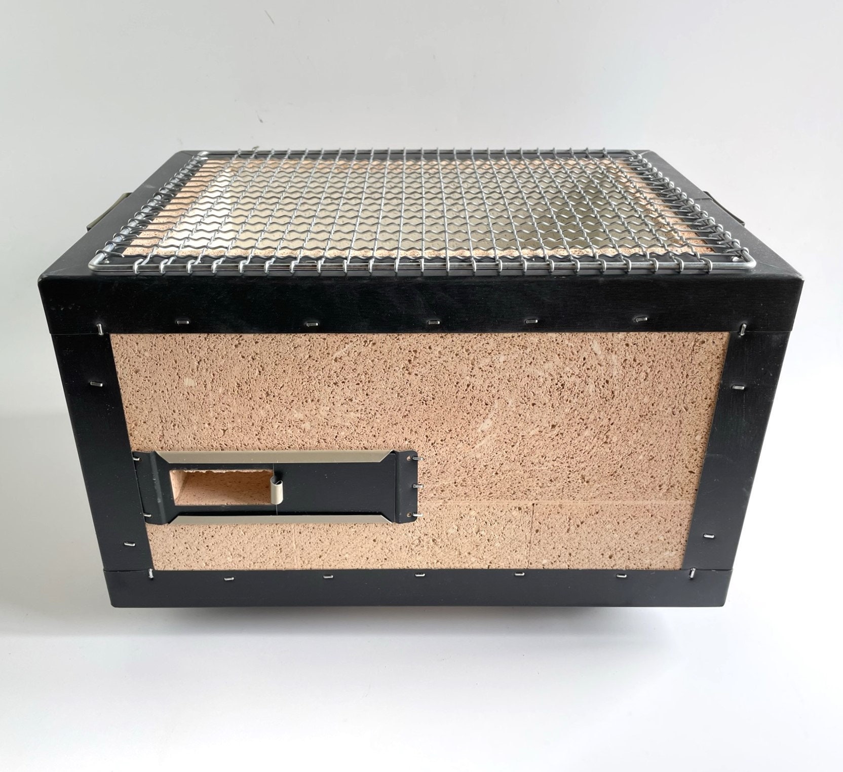 Portable BBQ Table Top Grill Hibachi Made of Diatomite Etsy