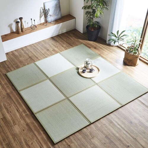 Japanese Tatami Mat Made of Organic Rush Grass 100 Square Etsy
