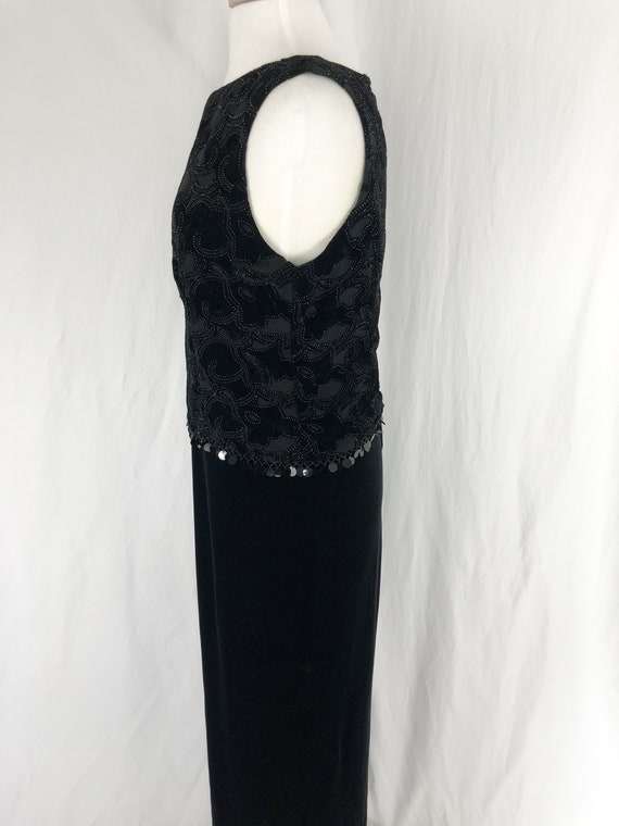 Sparkly Whimsigoth Dress L/M | Long Black Velvet … - image 7
