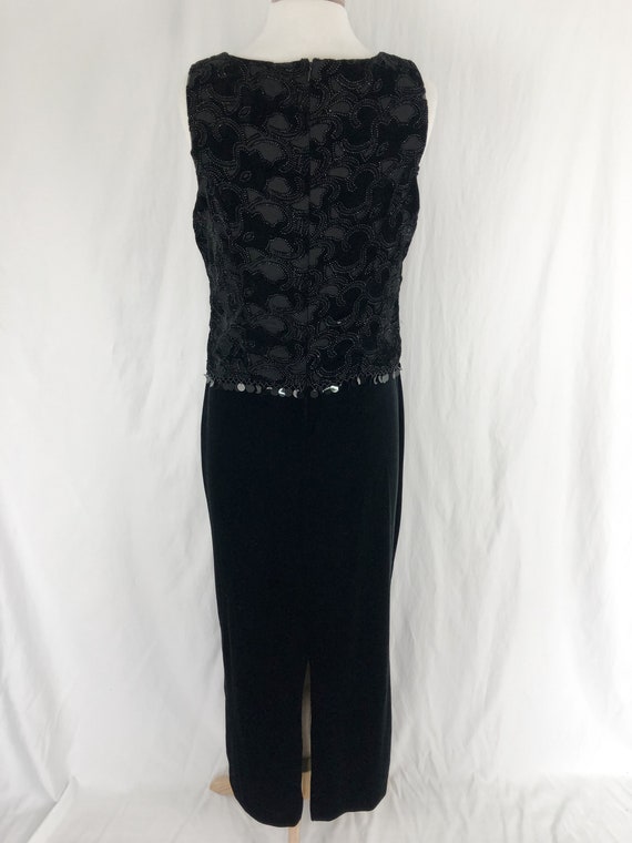 Sparkly Whimsigoth Dress L/M | Long Black Velvet … - image 8