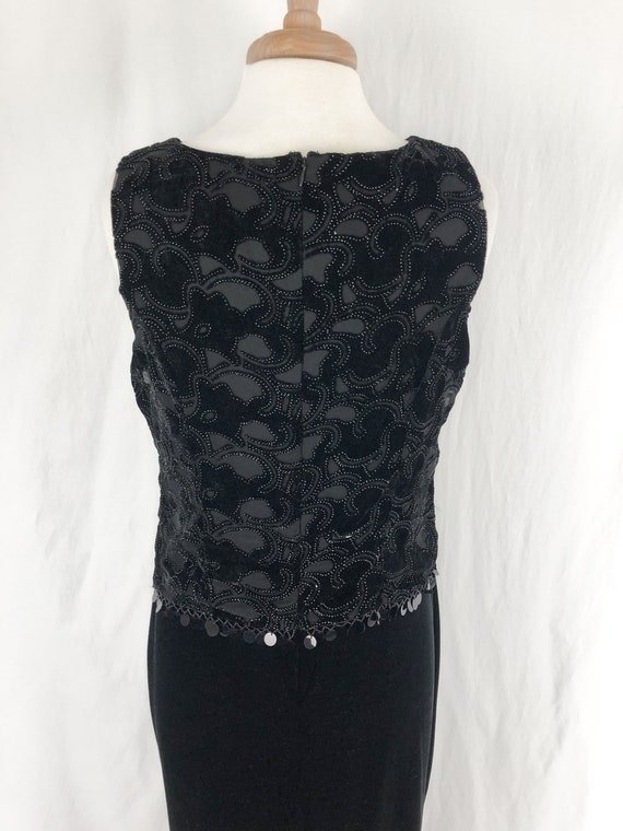 Sparkly Whimsigoth Dress L/M | Long Black Velvet … - image 9