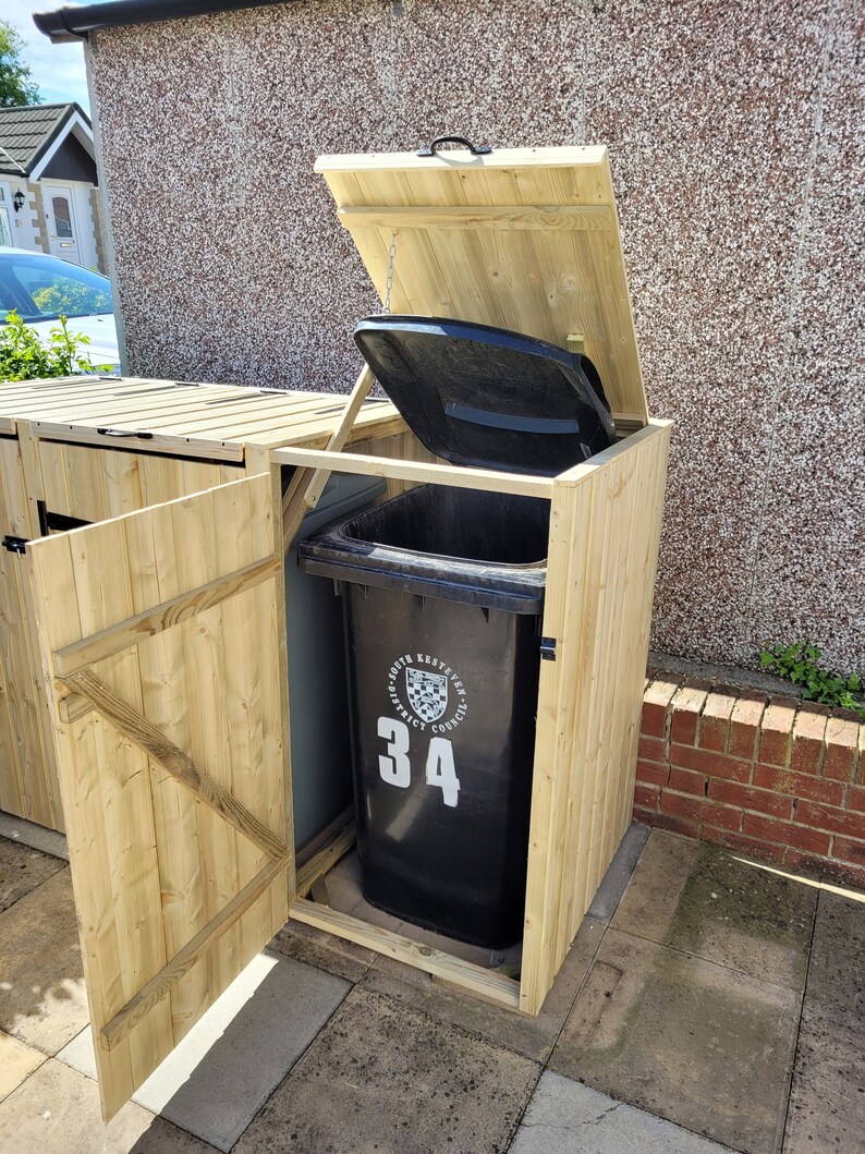 Double Wheelie Bin Stores Etsy