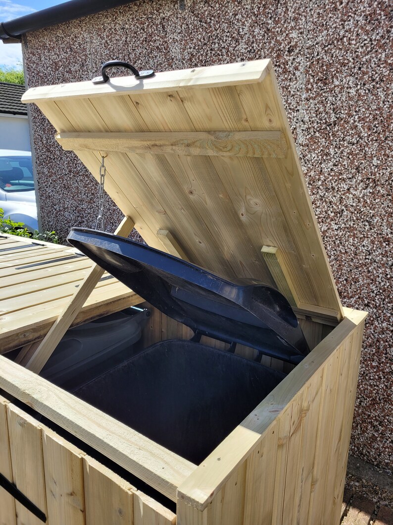 Double Wheelie Bin Stores Etsy