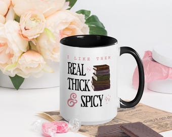 Tazza per amanti dei libri piccanti: tazza da caffè divertente da 15 once con scritta "Smut Reader"
