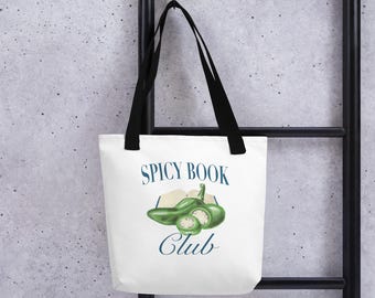 Spicy Book Club Tote Bag: Bookish Smut Reader Gift