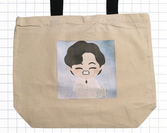 V Vintage Flowers Books - Army Tote Bag - regency- romance - love me again - layover - Christmas Gift - Birthday Gift - Kim Tae-hyung