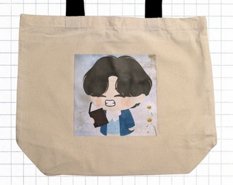 V Vintage Flowers Books - Army Tote Bag - regency- romance - love me again - layover - Christmas Gift - Birthday Gift - Kim Tae-hyung