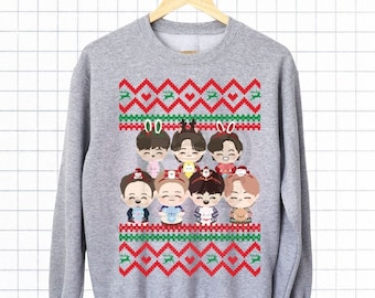 Kpop Christmas Ugly Sweater - bts army