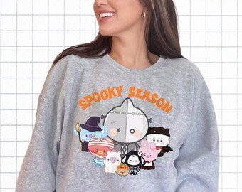 Kpop Spooky season Halloween Sweater - bts army