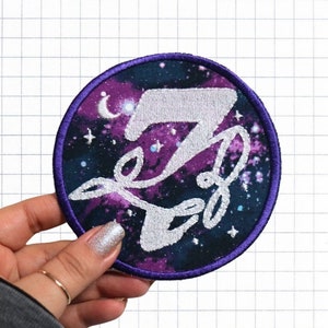 OT7 Whale Universe Purple you Iron-on Embroidery Patch image 1