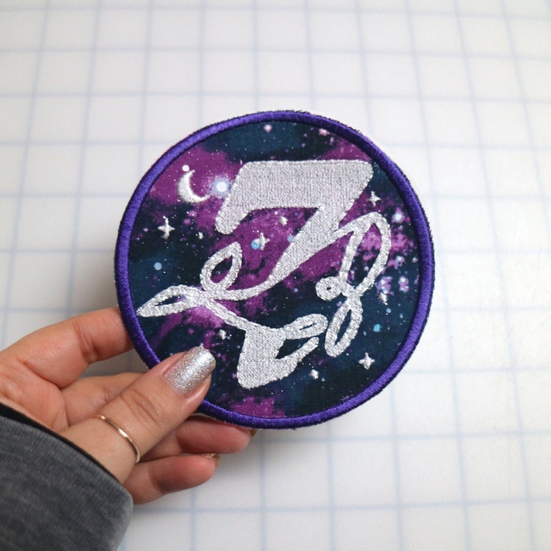 OT7 Whale Universe Purple you Iron-on Embroidery Patch image 2