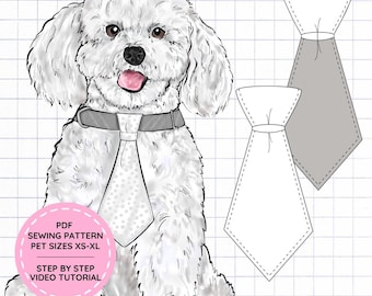 PDF Hondenhalsband stropdas naaipatroon maten XS-XL