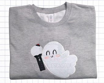 Kpop RM - army - V - Ghost - fan forever  - Embroidered glitter crewneck sweater