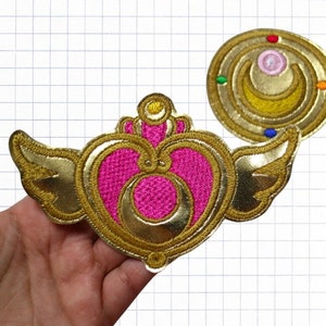 Space Princess Moon Guardian Sew-on Embroidery Appliqué Patch