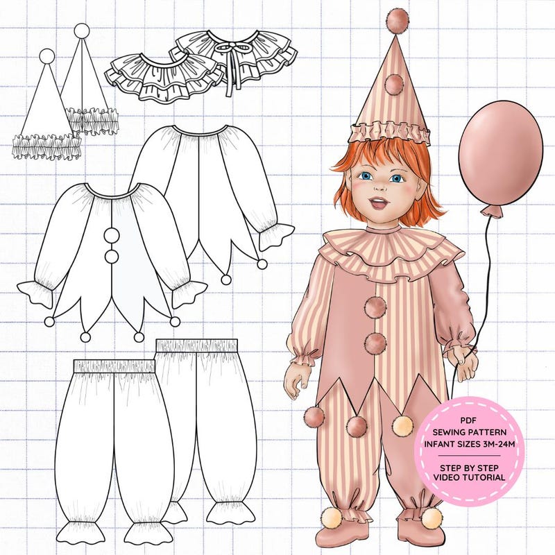 Clown 2t - Etsy UK