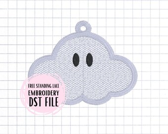 Free Standing Lace Christmas Ornament Embroidery File - Cloud Game