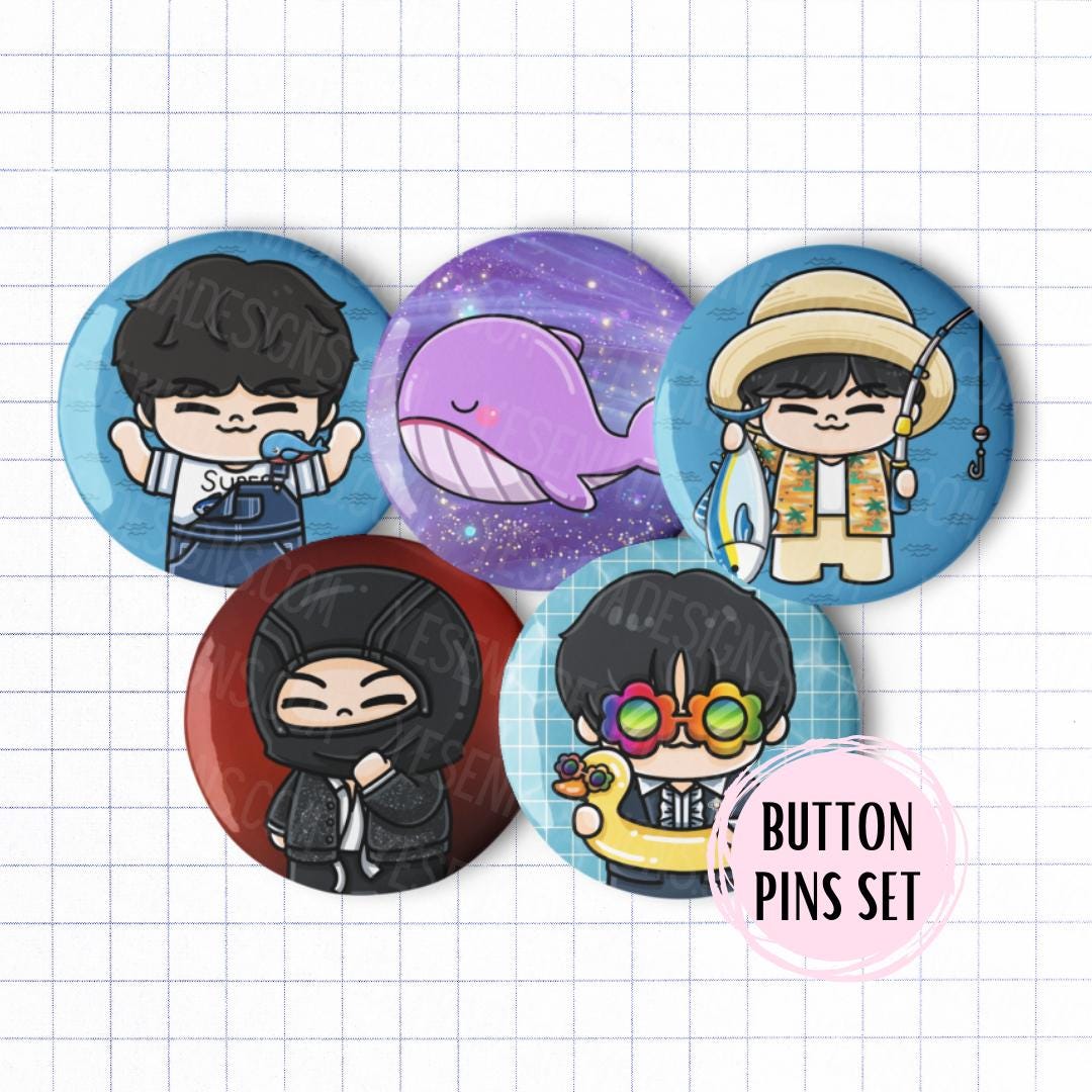 Bts V Brooch Set - Etsy