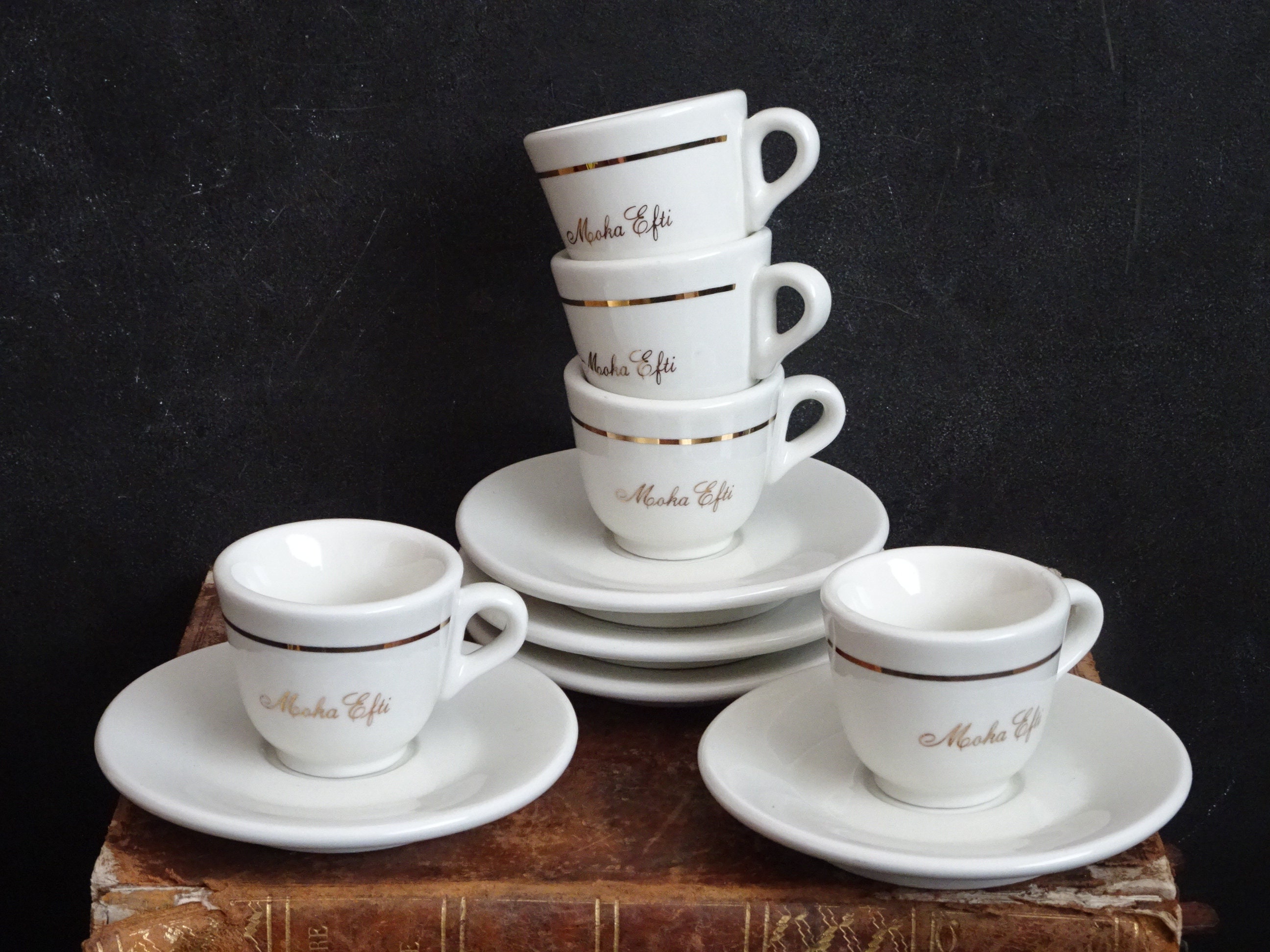 Nice Pair of Mokaffe Espresso Cups, Thick Bar Cups, Italian Espresso Cups,  Made by Ginori in Italy -  Hong Kong