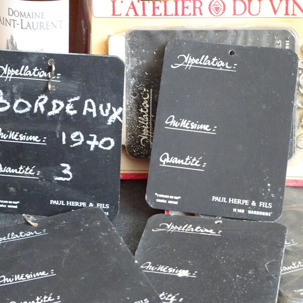 Vintage Wine Storage Chalkboard Labels Tags Reusable