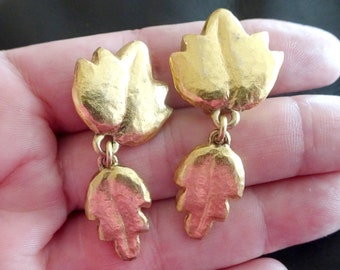 OSLO Vintage Gold Tone Drop earrings