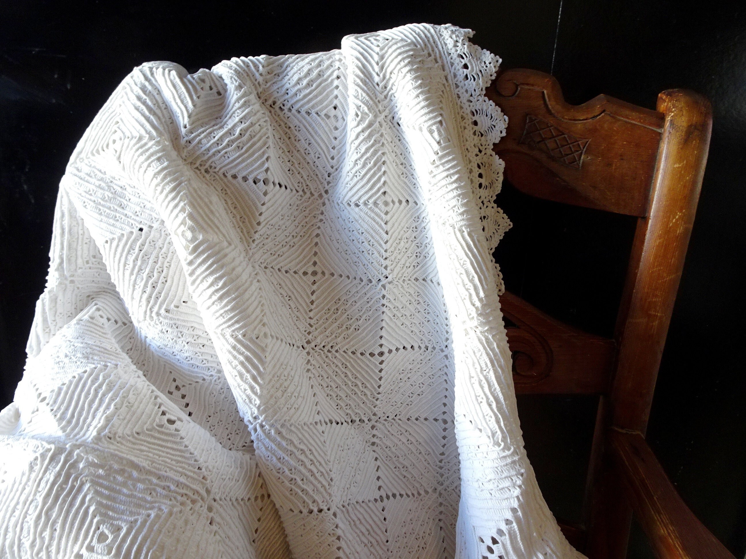 Vintage French Bed Coverlet.