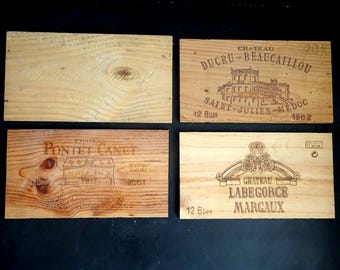 French Vintage Wine Crate Panels. Kitchen Decor