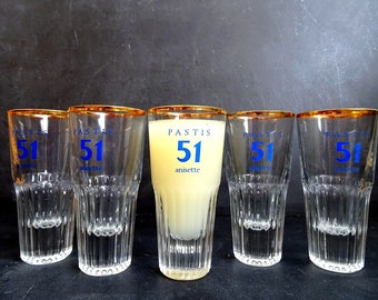 6 verres à Pastis 51 momie neuf en carton