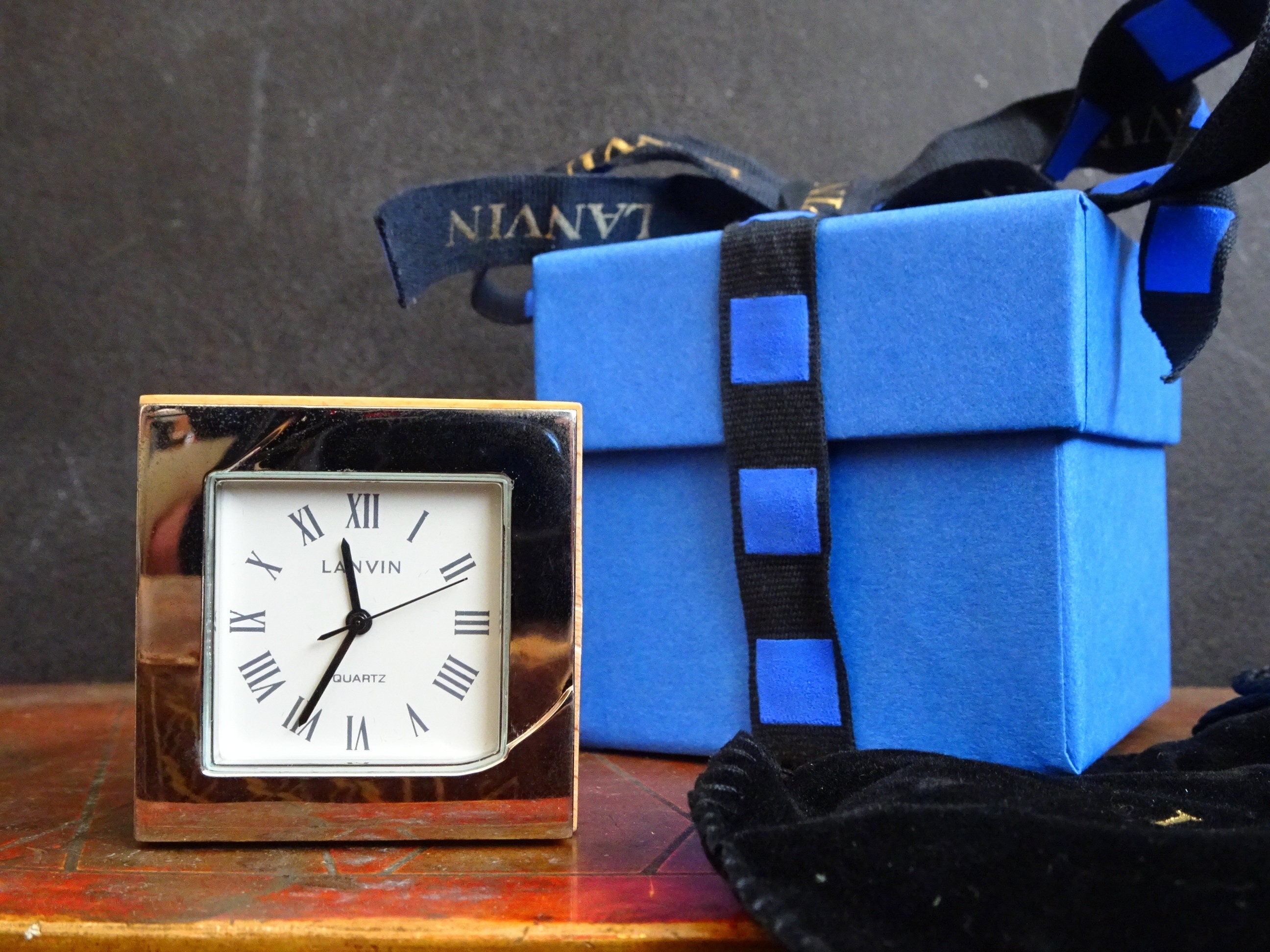 Vintage Lanvin Clock. Old New Stock. Hostess Gift. Anniversary Gift. Birthday Gift