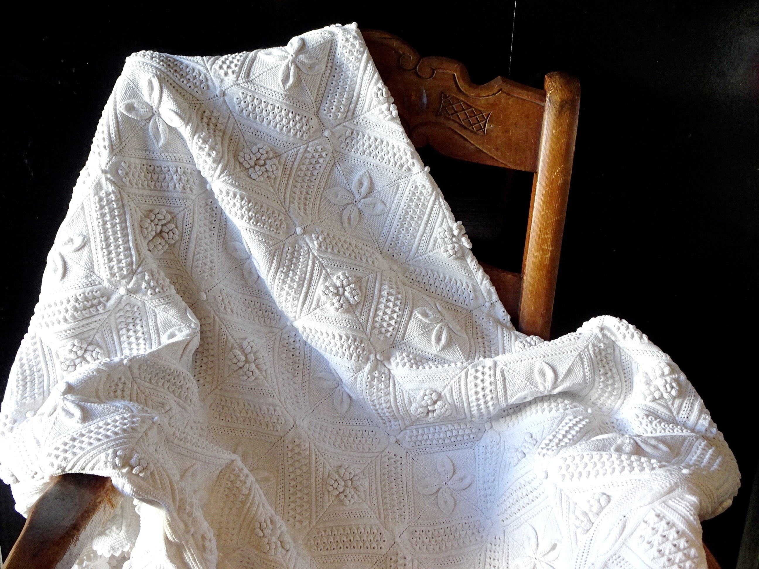 Vintage French Bed Coverlet.