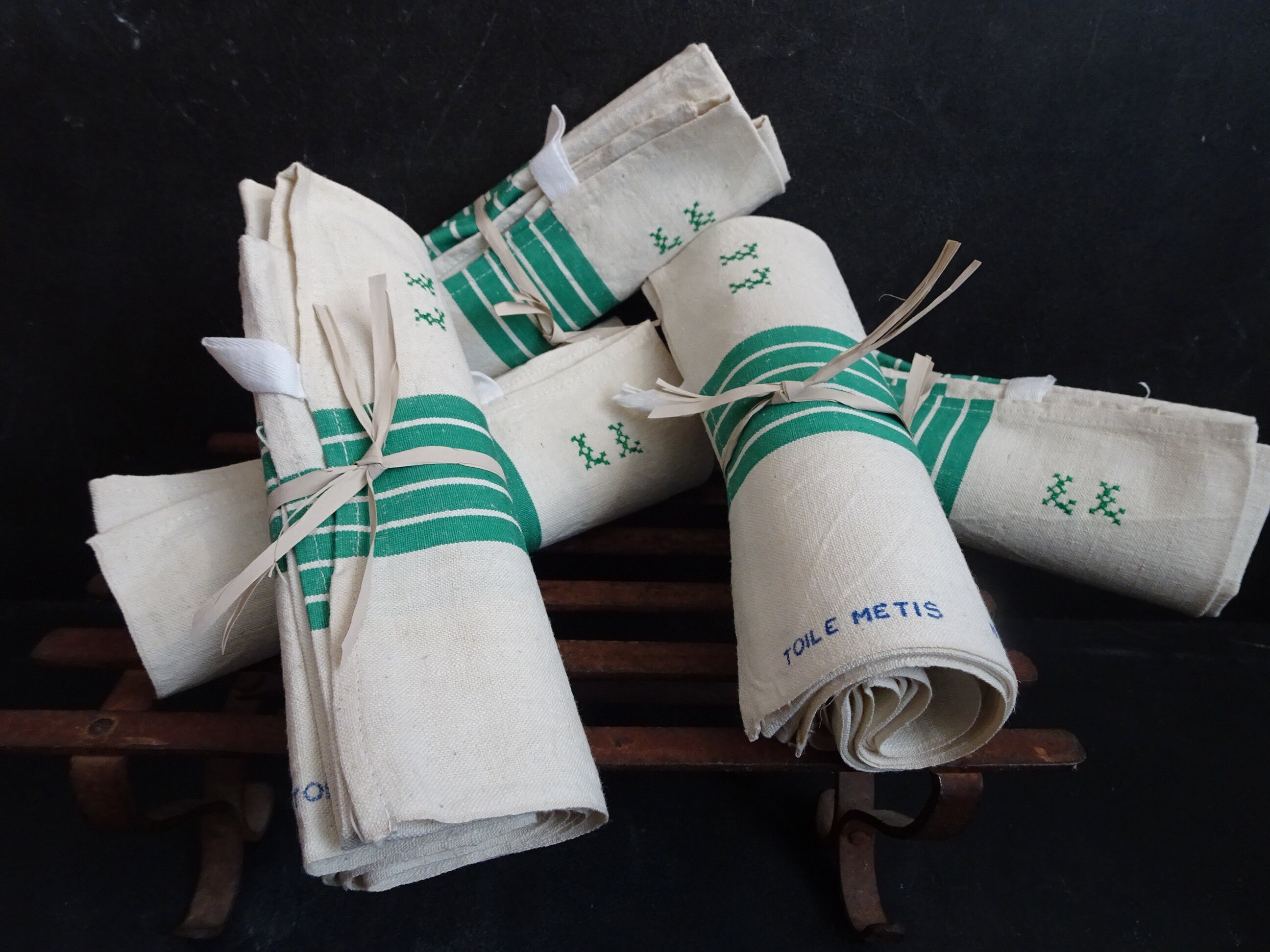 French Large Kitchen Towels. Country French Dishtowels/Tea Towels