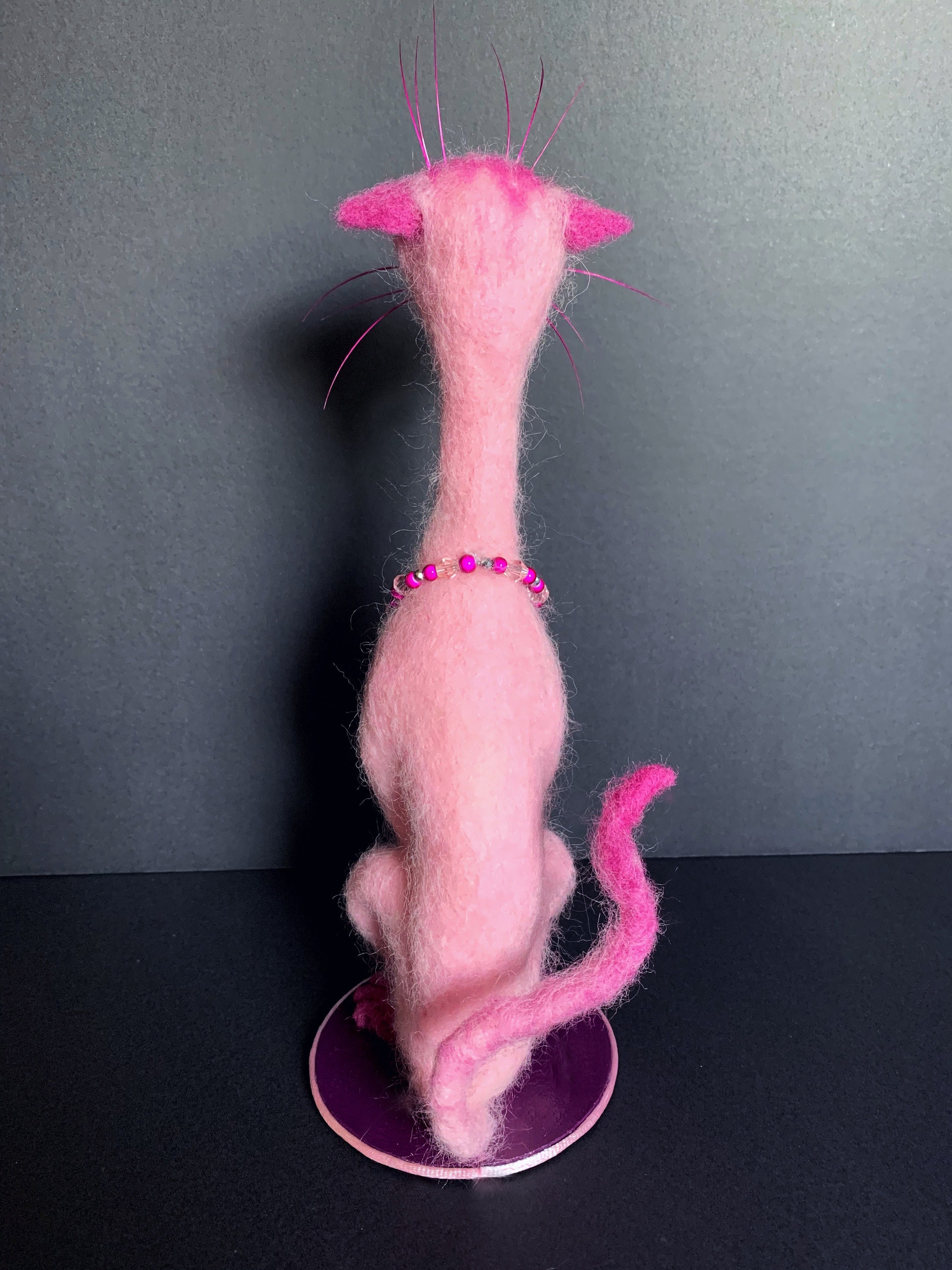 cat-sculpture-needle-felted-cat-cat-display-doll-cat-doll-wool