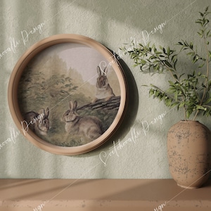 Round frame mockup.
