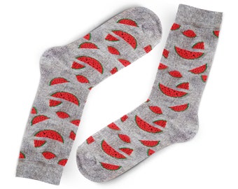 Red Knit Socks, Yoga Socks, Toe Socks, Mismatched Socks, Knitted