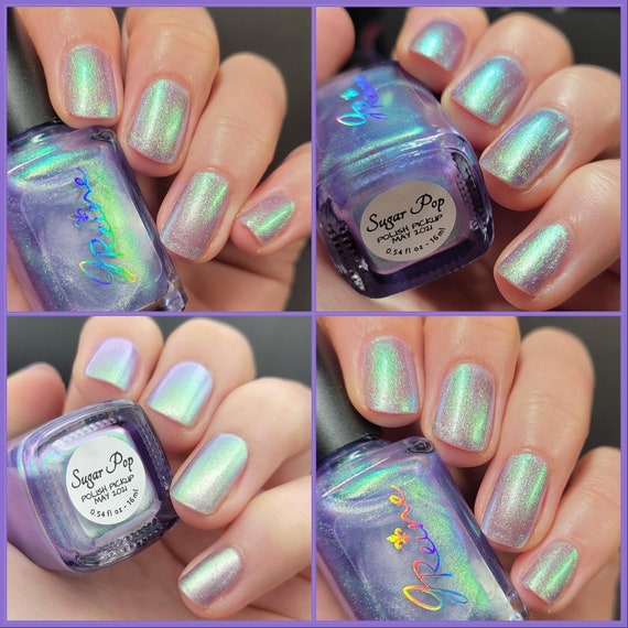 Buy Happily Ever After Lilac, Silver Holographic Nail Polish Online in  India - Etsy