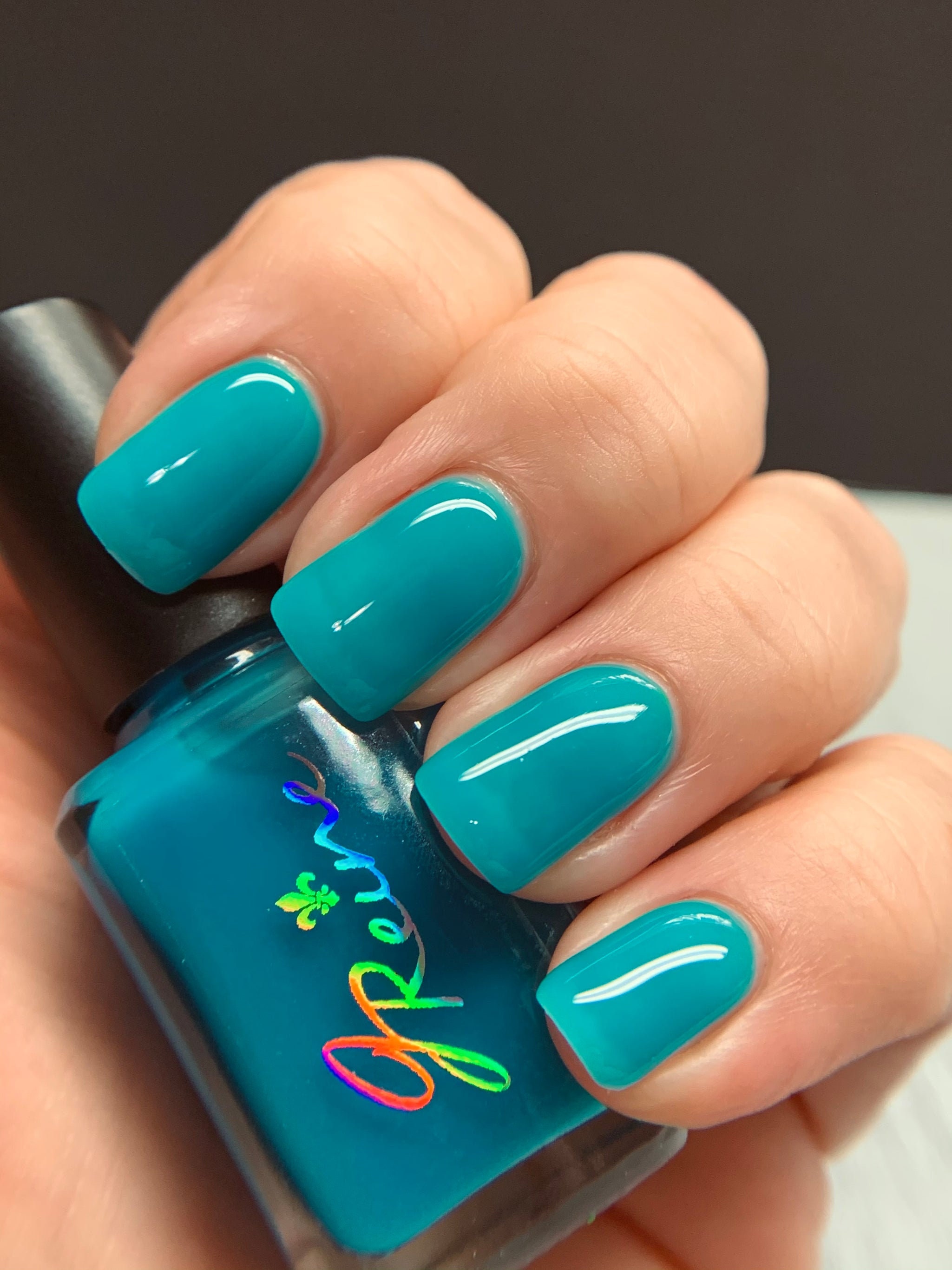 Berry Jelly Bright Neon Blue Jelly Nail Polish Neon Jelly Etsy