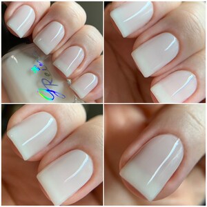 Purity - Milky White sheer jelly nail polish vegan Just Jellies Collection