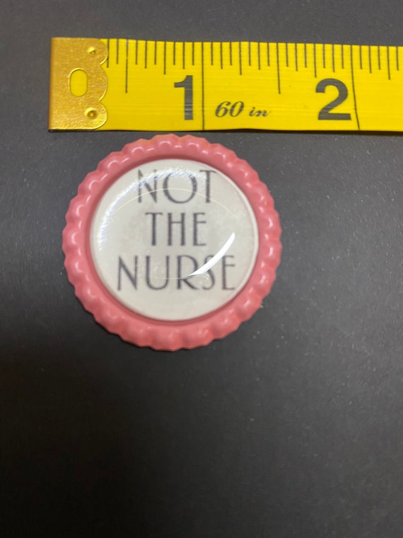 Not the Nurse Badge Reel. Cute Healthcare or Other Badge Reel