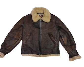 90s Harley Davidson B3 Jacket Leather (F559)